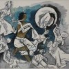 M.F. Husain's painting 'Radheyshyam' - peace arising out of love between Radha and Krishna. Credit: Courtesy of the artist.
