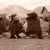 Micaela, in patterned poncho, meeting with women sexually assaulted by soldiers. Credit: Paula Escribens/DEMUS