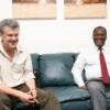 IPS&#39s Michael Deibert chats to Alassane Ouattara. Credit:   