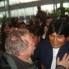 Evo Morales and French farmer activist Jose Bove.  Credit: Raul Pierri/IPS