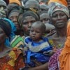 These women at Kibati, are among the 250,000 people estimated to have been displaced by recent fighting. Credit:  Les Neuhaus/IRIN