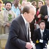 Rev. Takeyasu Miyamoto leads prayers at the A-Bomb victims' Memorial Monument, Hiroshima.  Credit: Lynette Lee Corporal/IPS