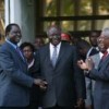 ODM leader Odinga, President Kibaki and former UN head Annan pictured during Kenyan peace talks. Credit: Boniface Mwangi/IRIN