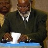 Namibian President Sam Nujoma votes in the 2004 general elections. (Photo: Themba Hadebe) Credit: PictureNET Africa