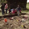 Forensic experts exhuming mass grave at Putis. Credit: Courtesy of La República