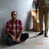 Sansar Chand in chains during interrogation. Credit: Rajasthan Forest Department