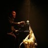 Joel Hatch as "Mr. Zero" toils at his adding machine. Credit: Carol Rosegg