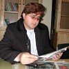 Afghan refugee poet Najib Amir at the Peshawar Press Club. Credit: Ashfaq Yusufzai/IPS