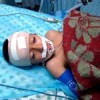 Ahmed Hassanin, injured after the ceasefire. Credit: Eva Bartlett