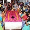 Seeking favours at the tomb of the newly canonised Sister Alphonsa. Credit: K.S. Harikumar/IPS