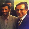 Hooshang Amirahmadi (right) and Iranian President Mahmoud Ahmadinejad at the U.N. General Assembly in September 2007. Credit: Hooshang Amirahmadi