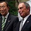 Secretary General Ban Ki-moon meets with New York's mayor Michael Bloomberg on Jun. 23. Credit: Haifa Jedea/IPS