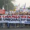 Rally demanding 'change' in Philippine-US ties.  Credit: BAYAN