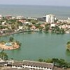 Aerial View of Colombo&#39s Polluted Beira Lake  Credit: J. Weerasekara