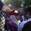 Benazir Bhutto at a Karachi rally in October. Credit: Beena Sarwar/IPS