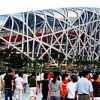 Spectators throng the 'Bird's Nest' stadium for Tuesday's rehearsals.  Credit: Chinese Gov't Official Website