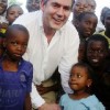 Gordon Brown shows his softer side in Tanzania. (Photo: Khalfan Said) Credit: PictureNET Africa