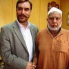 Pakistan human rights minister Ansar Burney with Kashmir Singh, the man he rescued from death row.  Credit: Fahad Burney