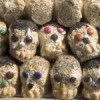 Amaranth skulls, a traditional sweet in Mexico. Credit: Photo Stock