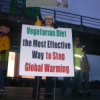 Activists urge people to go vegetarian.  Credit: Nasseem Ackbarally/IPS