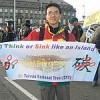 A Taiwanese activist in Copenhagen warns that islands are disappearing because of climate change.  Credit: Nasseem Ackbarally/TerraViva