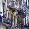 Colonial architecture - balcony life. Credit: Jeremy Horner  / panos pictures