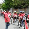 Cyclist protestors on their way to Parliament. Credit: Anil Netto/IPS