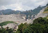 The proposed Murum Dam is just 60 km upstream from the 2,400 Mw Bakun Dam (in the picture.) Credit: Raymond Abin/IPS