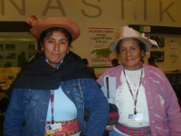 Irma Luz Poma Canchumani, a Quechua woman from Peru, and her mother, at Klimaforum09. Credit: Daniela Estrada/IPS Irma Luz Poma Canchumani, a Quechua woman from Peru, and her mother, at Klimaforum09. Credit: Daniela Estrada/IPS