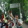 Farmer land rights protest in Jakarta, Indonesia. Credit: Jonathan McIntosh