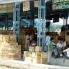 Fruit boxes pile up in Srinagar as a result of the Jammu-Kashmir trade boycott. Credit: Athar Parvaiz Bhat/IPS 
