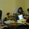 People in their late teens and early twenties do read - but may be emailing, chatting and snacking at the same time. Credit: Alexandra Beggs
