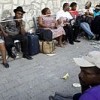 Haitians wait outside the Canadian Embassy in earthquake-stricken Port-au-Prince. Credit: UN Photo/Marco Dormino 