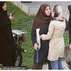 Iranian policewomen (dressed in black and brown) confront women&#39s rights activists at a rally in Tehran on Jun. 12, 2006. Credit: Arash Ashoorinia/kosoof.com