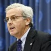 UN Emergency Relief Coordinator John Holmes holds press conference on Burma.  Credit: UN Photo/Mark Garten 
