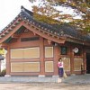 The Jangan park public toilet in Suwon has automatic doors and uses solar power.  Credit: Lynette Lee Corporal 