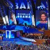 Michelle Obama addresses delegates at the Democratic National Convention, which ends on Aug. 28. Credit: rklau/flickr