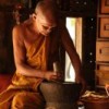 A Buddhist monk and traditional healer in Thailand.  Credit: Photo Stock