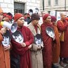 Activists marked the 12th anniversary of the house arrest of Burmese pro-democracy leader Aung San Suu Kyi by protests outside Chinese embassies worldwide, this one in London on Oct. 24, 2007.  Credit: lewishamdreamer