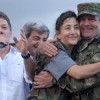 Gen. Mario Montoya Uribe and freed hostage Ingrid Betancourt. Credit: Presidency of Colombia