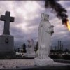 Cemetery in Mossville, Louisiana, with Condea Vista polyvinyl plant in background. Credit: Greenpeace/Stone