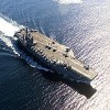 The USS Nimitz is one of three aircraft carriers taking part in war games off India&#39s coast Credit: US Navy