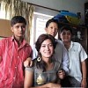 Transgender men Anish Acharya, Suman Tamang, Sumit Poudel (L-R) with transgender woman Bhumika Shrestha (foreground). Credit: Mallika Aryal/IPS
