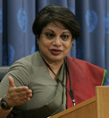 Radhika Coomaraswamy, U.N. Special Representative for Children and Armed Conflict Credit: UN Photo