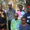 Nadifo Gababa with her five children at the refugee camp in Nairobi Credit:   