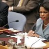 U.S. Secretary of State Condoleezza Rice addresses the Security Council on women and peace, Jun. 19, 2008. Credit: UN Photo/Paulo Filgueiras 
