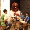 Rehearsal room at Bituca, with giant poster of Milton Nascimento. Credit: Courtesy of Grupo Ponto de Partida