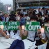 Schoolgirls in uniform at the Jun. 10 protests in Seoul Credit: Jiyoung Leean/IPS