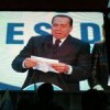 Prime Ministerial candidate Silvio Berlusconi addressing a rally in Rome. Credit: Sabina Zaccaro