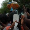 Devotees worship the venerated statue of the Virgin Mary during the Madhu Feast in August. Credit: IPS Correspondents
